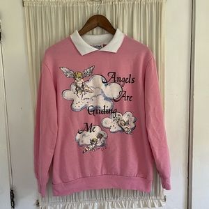 Vintage Acrylic Angels Sweater